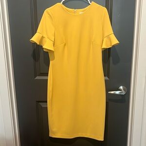 Yellow Calvin Klein Dress